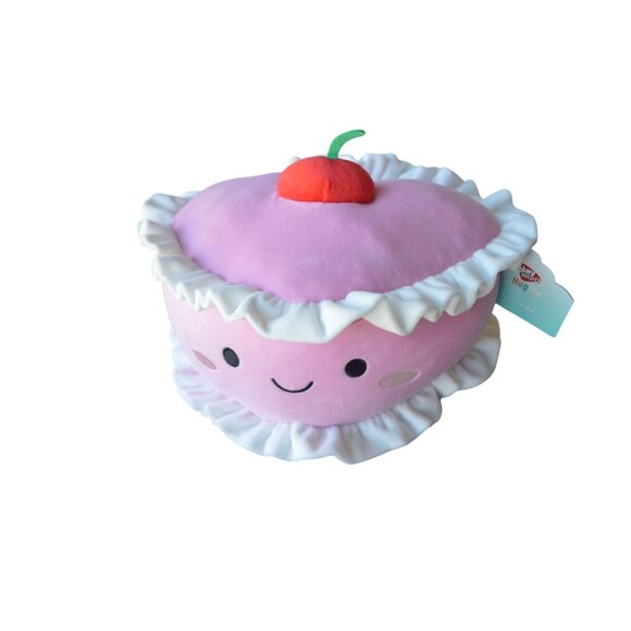 NWT Play Right Hug Me Ruffled Cherry Cake 13"Food Plush Gift Toy Valentine's Day - Picture 2 of 5